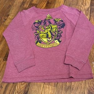 Long sleeve Gryffindor Harry Potter tee. Size SMALL or 6/7.